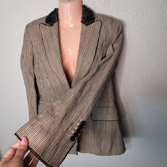 BCBGMAXAZRIA Striped Blazer - Picture 2 of 6